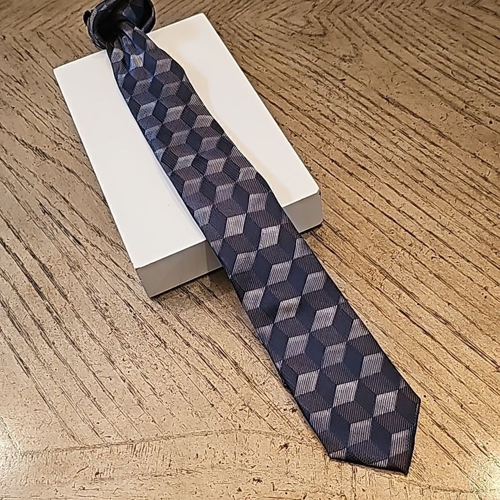 Mens Alfani tie gray silver